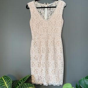 Babaton Cream Lace Dress